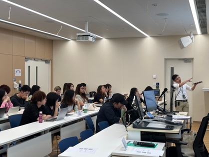 Students and staff in a classroom during the DTUP collaboration.